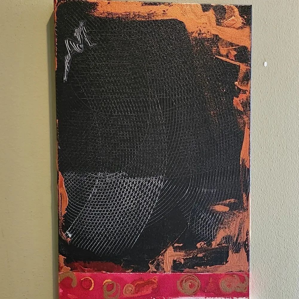 Abstract Artwork Contemporary Original with Artist Signature. - Picture 2 of 3